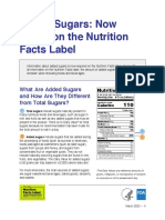 Added Sugars: Now Listed On The Nutrition Facts Label