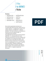 Application Note: WLAN 802.11n: From Siso To Mimo