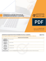 Conceptos Clave Del Estatuto de Autonomía de Castilla La Mancha