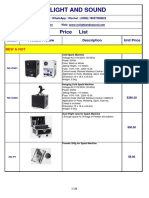 2022 NC Lights Price List