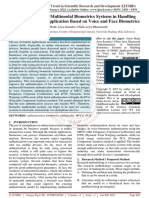 Implementation of Multimodal Biometrics Systems in Handling Security of Mobile Application Based On Voice and Face Biometrics