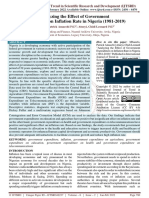 Analyzing The Effect of Government Expenditure On Inflation Rate in Nigeria 1981 2019