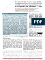 Induced Mutagenesis of Flowering, Phenology and Yield in M1 Generation of Bambara Groundnut Vigna Subterrnea L. Verdc