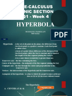 Pre-Calculus Conic Section Q1 - Week 4: Hyperbola