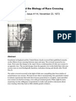 Geneticists and The Biology of Race Crossing: Science, Vol. 182, Issue 4114, November 23, 1973