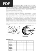 Medición Del Torcimiento de La Superficie Superior Del Bloque