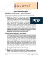 Analgesia Farmacológica em Pequenos Animais