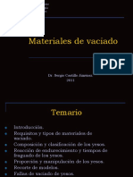 Materiales de Vaciado