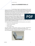 TUTORIAL Structure Analysis in ProE-Mechanica