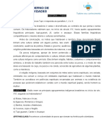 Caderno de Atividades 8 - HISTÓRIA 7 ANO - PROF DINIZ