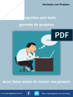 8 Perguntas de Projetos para Antes de Inciar