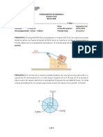 Examen Final - Fundamentos de Dinamica