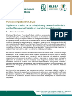 IMSS Vigilancia A La Salud de Los Trabajadores y Determinación de La Aptitud Física para El Trabajo en Manejo Manual de Cargas