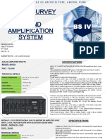 Market Survey On Sound Amplifier