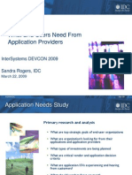 IDC Market Analysis What End Users Need From Application Providers in 2009