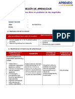 SESIÓN 18 Interpretamos Datos en Problemas de Variación Entre Dos Magnitudes