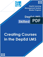 Course-Creation-DepEd LMS-A Skilled Guide