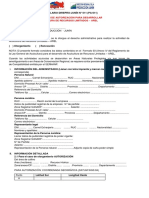 FORMULARIO Autorización AREL 