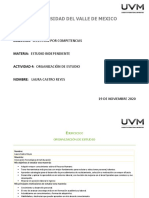 Estudio Independiente Actividad 4 Organización de Estudio