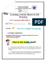 Week 3: Learning Activity Sheets (LAS)