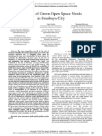 Analysis of Green Open Space Needs in Surabaya City