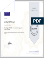 Aman Kumar: Project Certificate