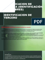 Diapositivas Identificacion de Persona y de Tercero