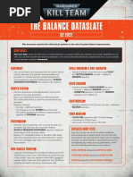 Kill Team Balance Dataslate Q2 2022 