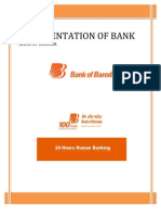 Documentation of Bank (Bank of Baroda)