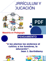 Presentación Curriculum y Educación