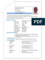 Curriculum Vitae: Personal Details