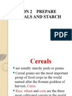 Lesson 2 Prepare Cereals and Starch