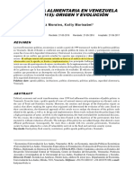 La Politica Alimentaria en Venezuela