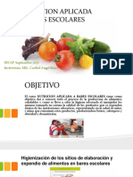 Higienización de Los Sitios de Elaboración y Expendio de Alimentos