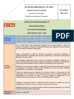 Proyecto 1 Interdisciplinario 2do Bachillerato