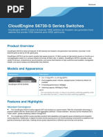 Huawei CloudEngine S6730-S Series Switches Brochure