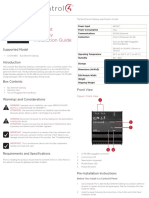 Bus Ethernet Gateway Installation Guide: Supported Model