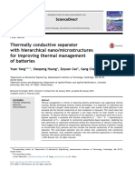 Thermally Conductive Separator With Hierarchical Nano/microstructures For Improving Thermal Management of Batteries