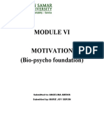 Bio-Psycho Foundation MODULE VI