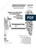 Manual Pteridofitas y Gimnospermas 2019