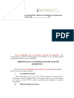 Modelo Impugnac?a?o A? Contestac?a?o (Ac?a?o de Alimentos)