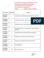 Private - Dca, Pgdca Time Table June - 2022