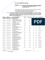 Executive Master of Business Administration EMBA Evening Program Semester System Session 2019 20218