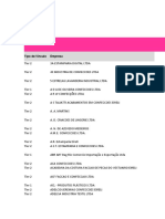 Lista de Fornecedores Nacionais - Tier 1 - Tier 2