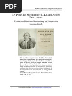 La Pena de Muerte en La Legislacion Boliviana