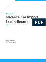 Advanced Car Import Report