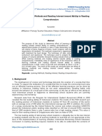 The Effect of Learning Methods and Reading Interest Toward Ability in Reading Comprehension