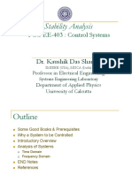 Stability of LTI System BTech - Part-II-Time Domain Analysis (Compatibility Mode)