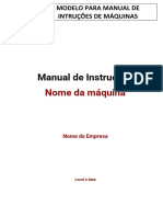 Manual de Instruções: Nome Da Máquina