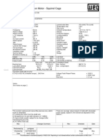 Three Phase Induction Motor - Squirrel Cage: Data Sheet